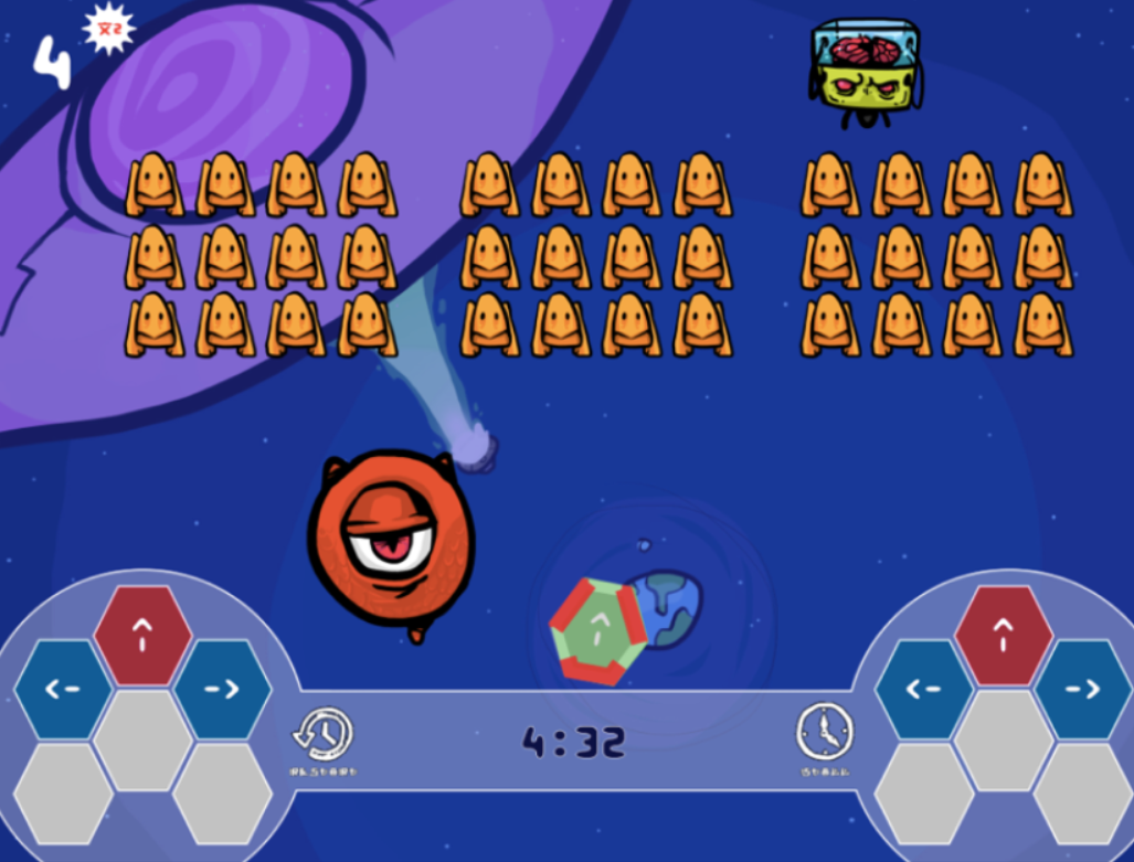 SenseBots arcade gameplay